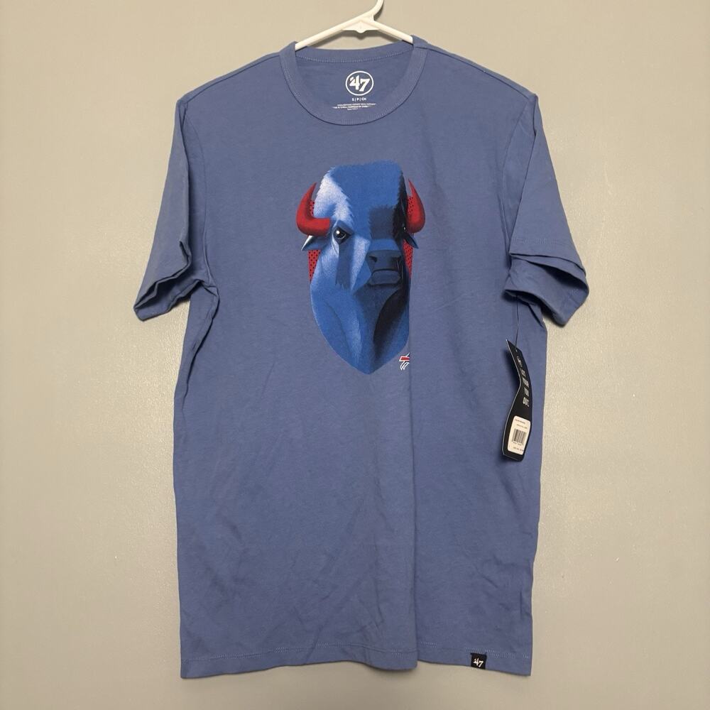 NWT Buffalo Bills NFL Football Men’s Short Sleeve Shirt Small Blue New